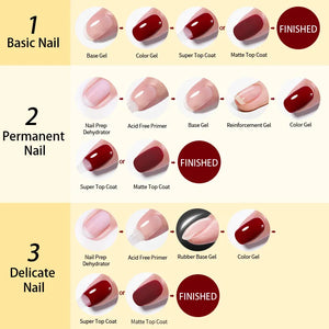 10ml Rubber Thick Base Top Reinforcement Gel Transparent Nail Prep Soak Off UV LED