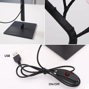 Rose Tree Lamp, USB Powered LED Light Flower Night Light for Home Decoration