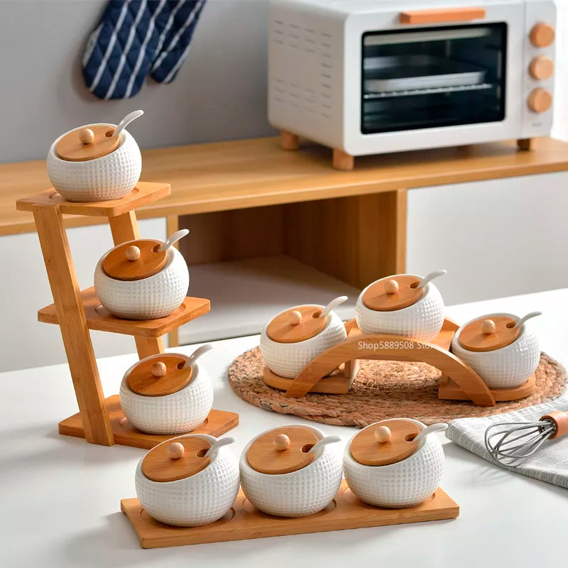 Ceramic Kitchen Canister Set