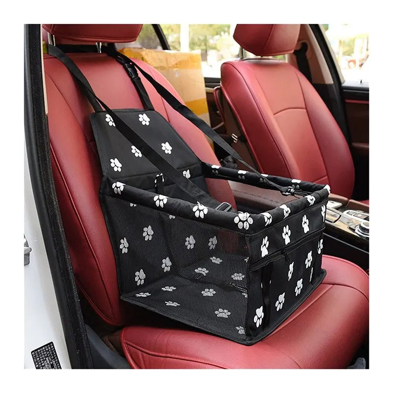 Stable, Foldable Pet Dog Car Booster Seat Pet Mesh Puppy Safety Belt