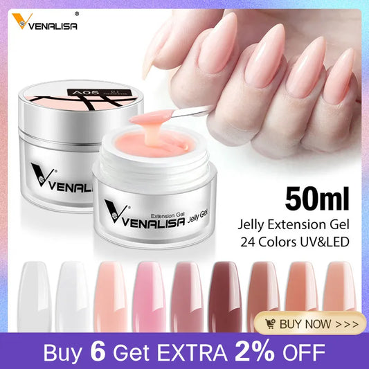 50ml Hard Jelly Nail Extension Gel Nail Gum Venalisa