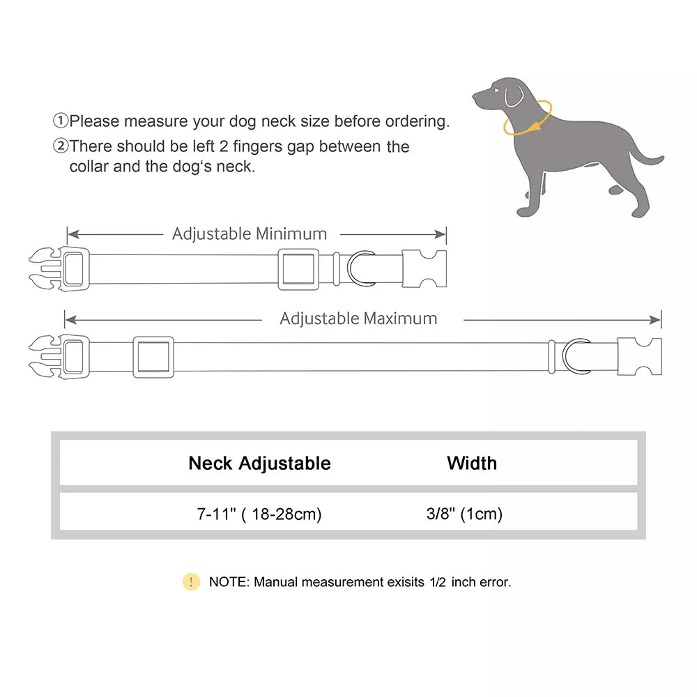 Adjustable Reflective Outdoor Pet Collars with Bells