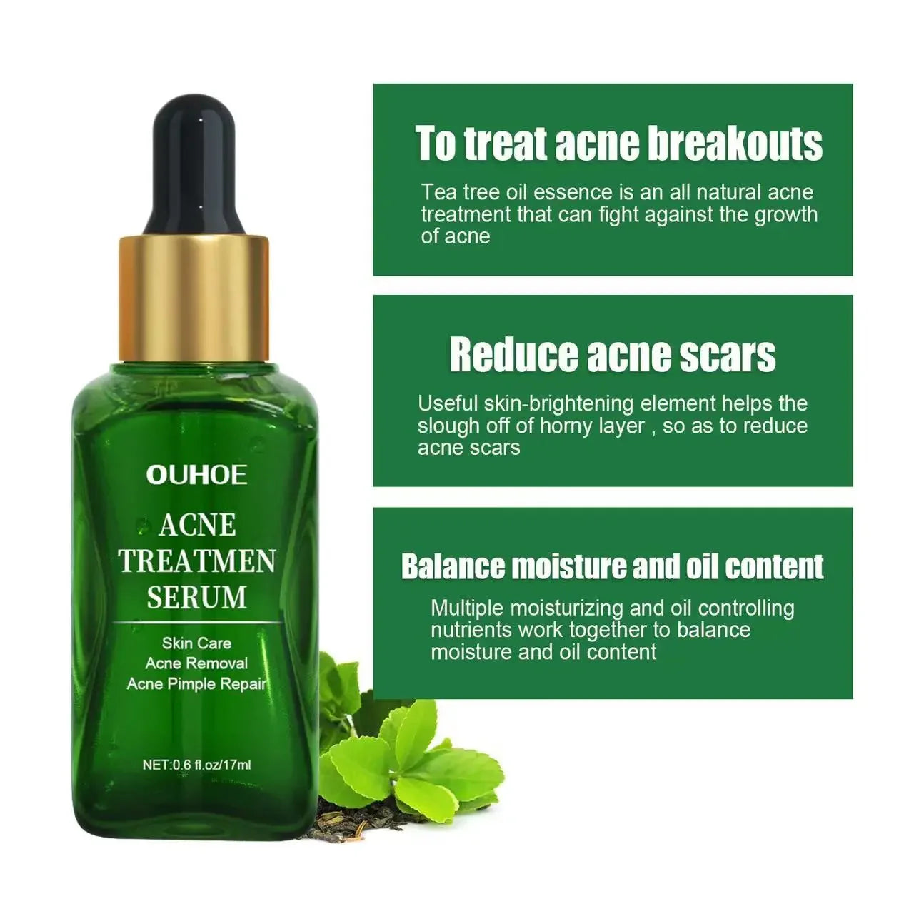 Acne Facial Serum Pore Shrinking Skin Care Pimple Spots Remover