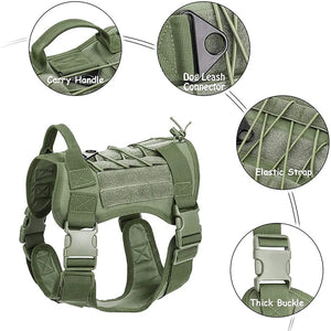 Military Tactical Dog Harness Front Clip Law Enforcement K9