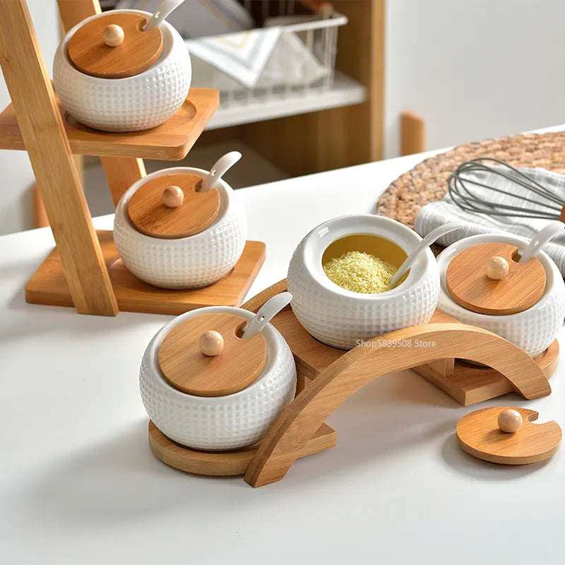 Ceramic Kitchen Canister Set