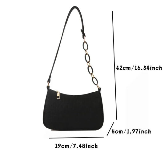 Lady Felt Armpit Design Luxury Square Bag