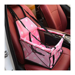 Stable, Foldable Pet Dog Car Booster Seat Pet Mesh Puppy Safety Belt