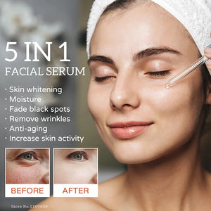 Hyaluronic 5 In 1 Face Serum Acid Moisturizing Whitening Anti Wrinkle Aging