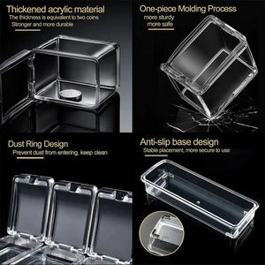 Transparent Seasoning Storage Box Organizer