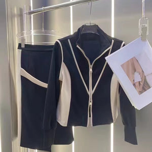 Autumn Top And Skirt Leisure Sports Suit