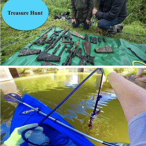 Fishing Magnet with Lifting Ring Magnetic Retrieving Lake Treasure Hunt Collects