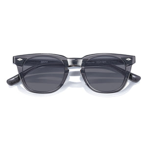 Handmade Vintage Plate Transparent Tea Square Frame Sunglasses
