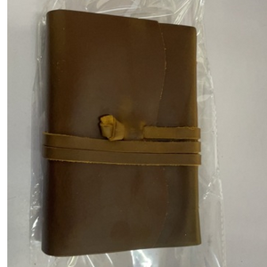 Real leather notebook