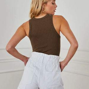 Women's Fashion Casual Thread Fitted Top