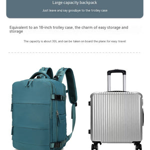 Large Capacity Nylon Travel Waterproof Outdoor Dry Wet Separation Backpack Lightweight Multi-function Bag
