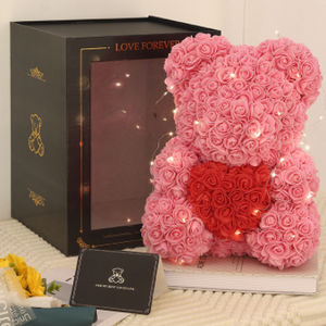 Rose Teddy Bear Eternal Flower PE Foam