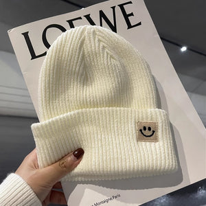 Knitted Hat Women's Winter Solid Color