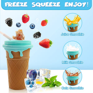 500ml Large Capacity Slushy Cup Summer Squeeze Juice Water Bottle