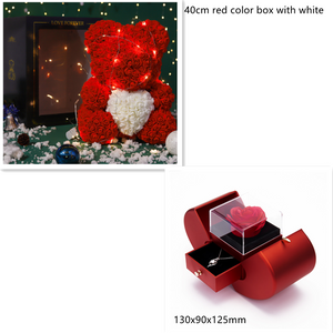 Rose Teddy Bear Eternal Flower PE Foam