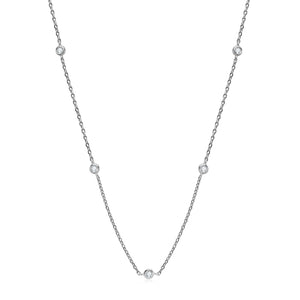 S925 Sterling Silver Starry Clavicle Chain