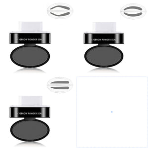 Eyebrow Powder Stamp Tint Stencil Kit Cosmetics Professional Makeup Waterproof Eye Brow Stamp Lift Eyebrow Enhancers Stencil Kit