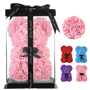 Rose Teddy Bear Eternal Flower PE Foam