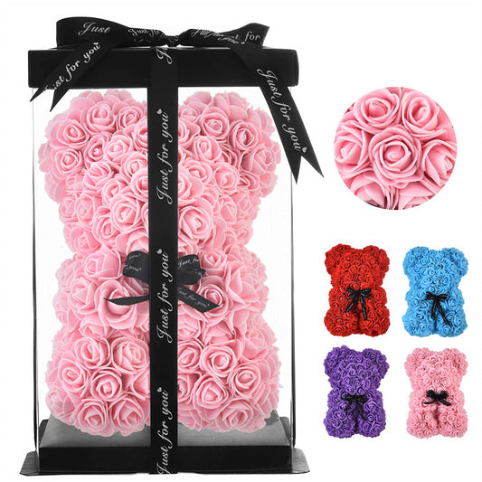 Rose Teddy Bear Eternal Flower PE Foam