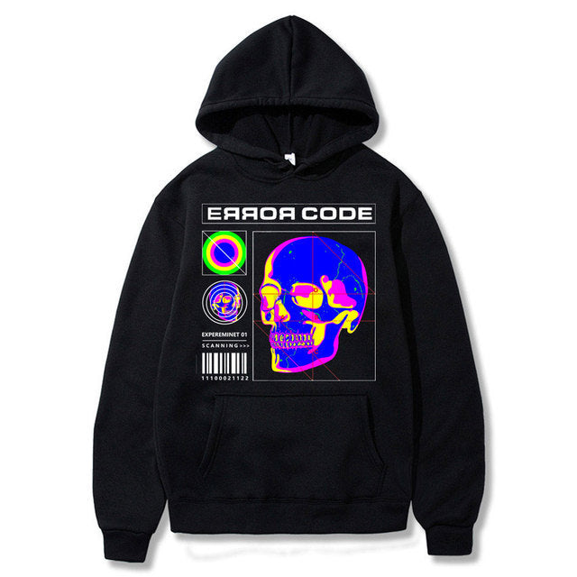 Creative Printing Hooded Men's Sweater