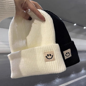 Knitted Hat Women's Winter Solid Color