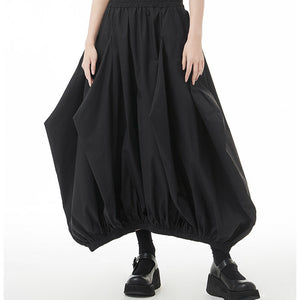 Women's Spring And Autumn Plus Size Loose Pleated Skirt