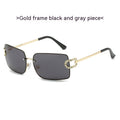 Gold Frame Black And Grey Lens