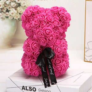 Rose Teddy Bear Eternal Flower PE Foam