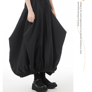 Women's Spring And Autumn Plus Size Loose Pleated Skirt