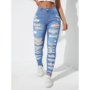 All-match Skinny Denim Trousers For Women