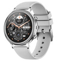 Silver Silicone Watch Band