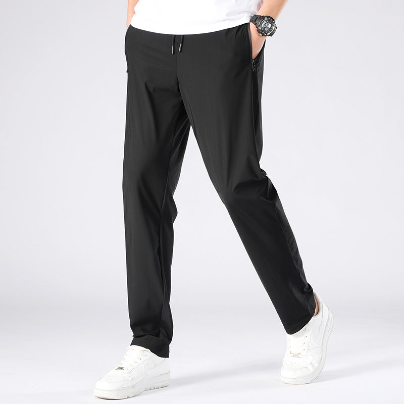 Men's Summer Plus Size Ice Silk Quick-drying Sports Pants
