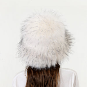 Winter Warm Thickened Faux Fur Straw Hat