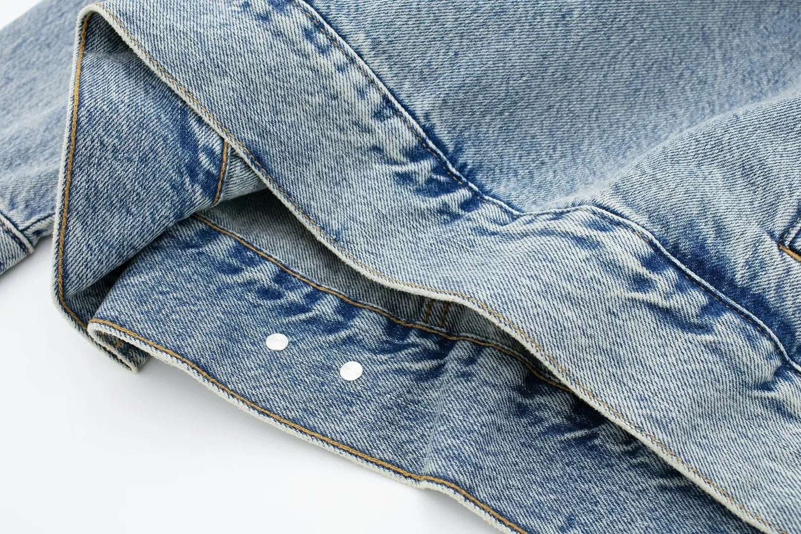 Versatile Casual Hooded Denim Hoodie