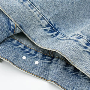 Versatile Casual Hooded Denim Hoodie