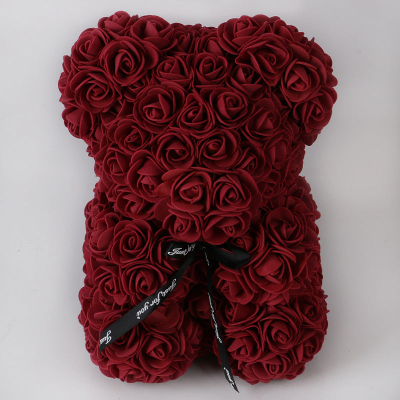 Rose Teddy Bear Eternal Flower PE Foam