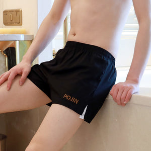 Men's Cotton Plus Size Boys Loose Breathable Boxer Mid Waist Youth Shorts