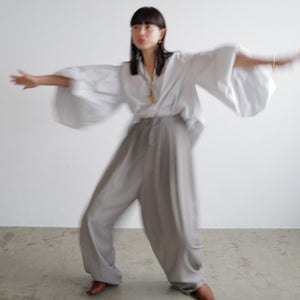 Retro French Ins Temperament Lantern Sleeve Shirt