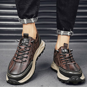Men's Business Casual Flat Leather Shoes