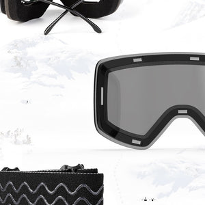 Ski Goggles Magnetic Double Layer Anti-fog