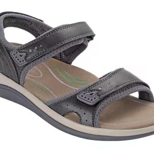 Women's Casual Flat Peep Toe Hollow Velcro Women's Sandals