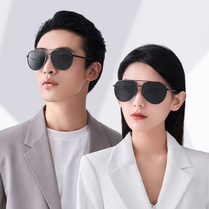 Moss Gray Pilot Sunglasses For Driving Strong Light