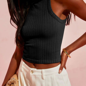Women's Fashion Casual Thread Fitted Top