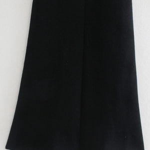 Black Chain-embellished Cross-strap Knitted Dress