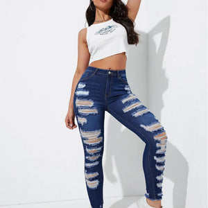 All-match Skinny Denim Trousers For Women