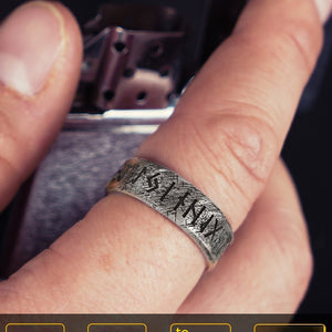 Nordic Viking Luen Letters Ring